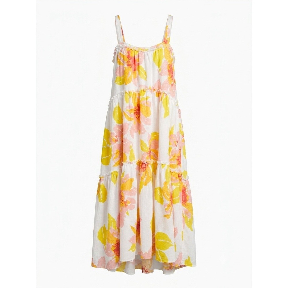 free people maxi dress L Floral Boho Summer Hippie